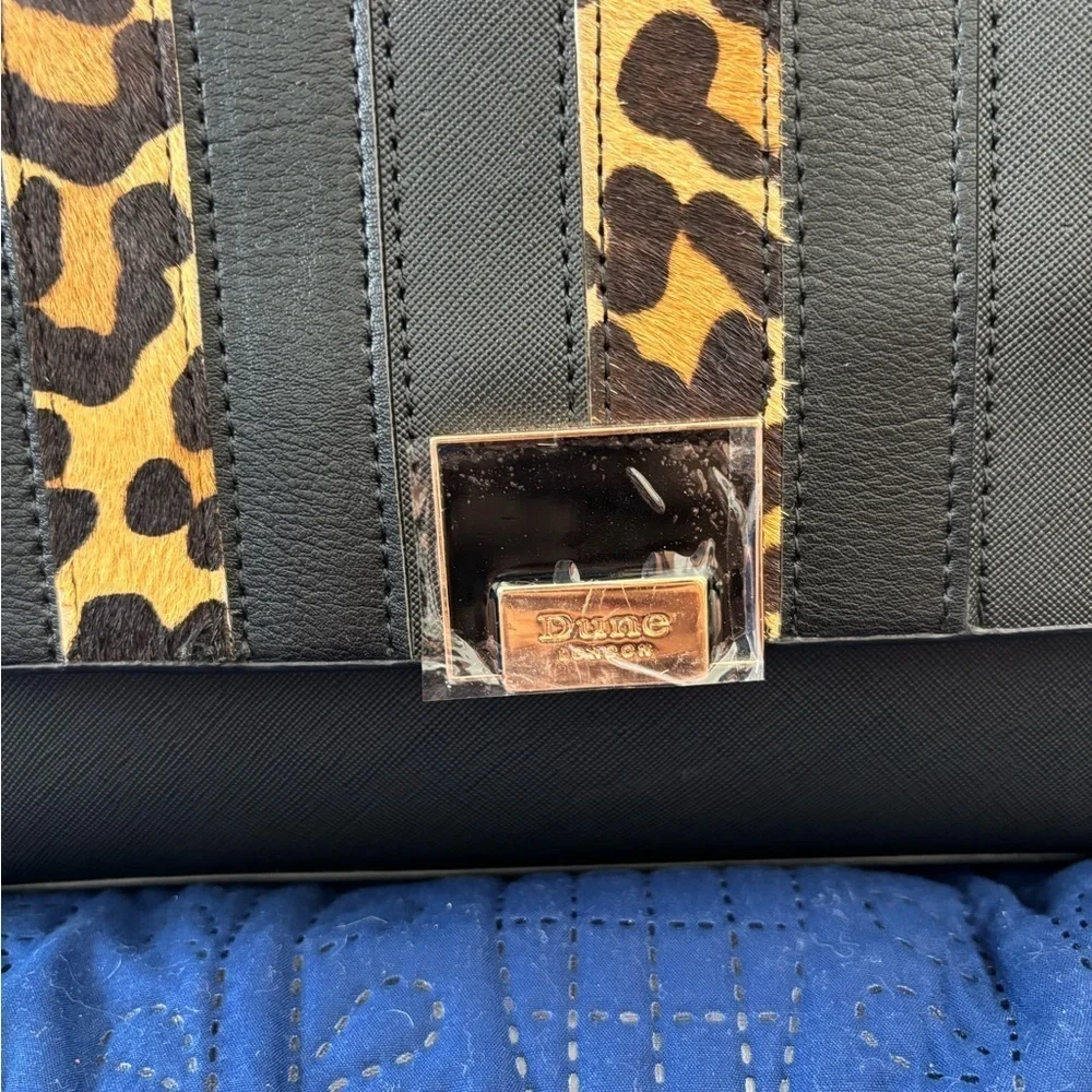 Dune London Leopard Print hand bag with Structured Design